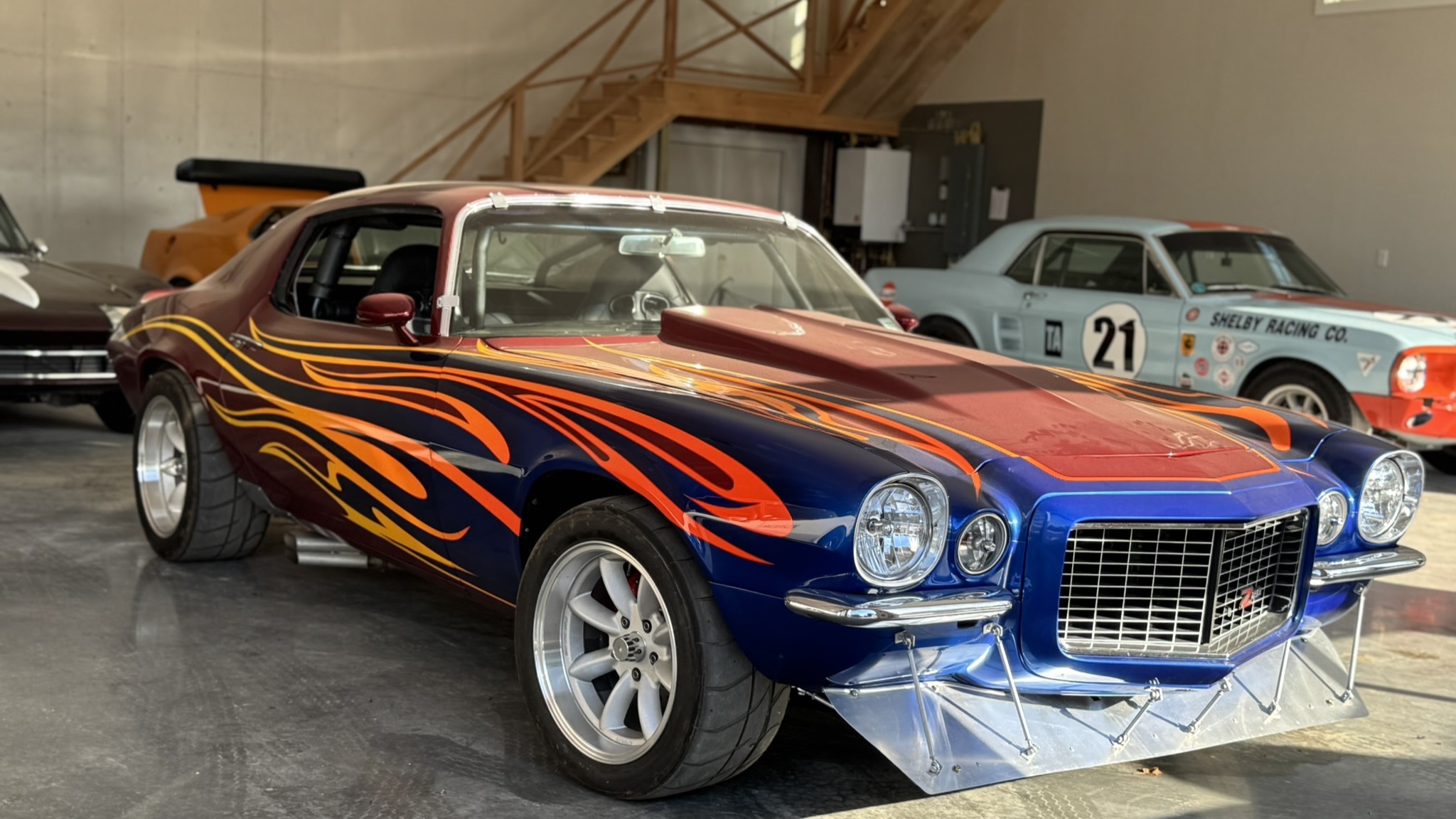 Engine bay single-turbo